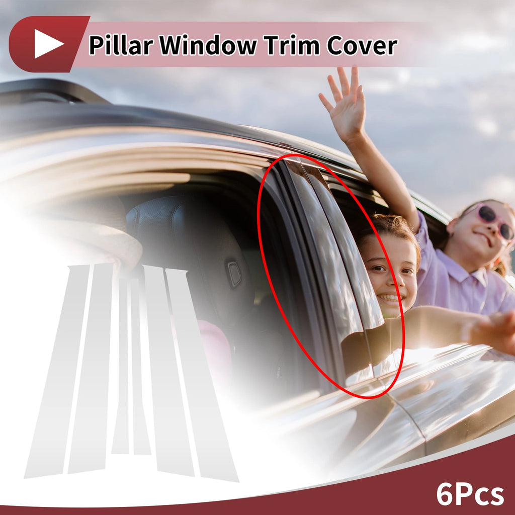 Door Pillar Window Trim Front Rear Left Right Set for Volkswagen Golf 4 (1997–2003)