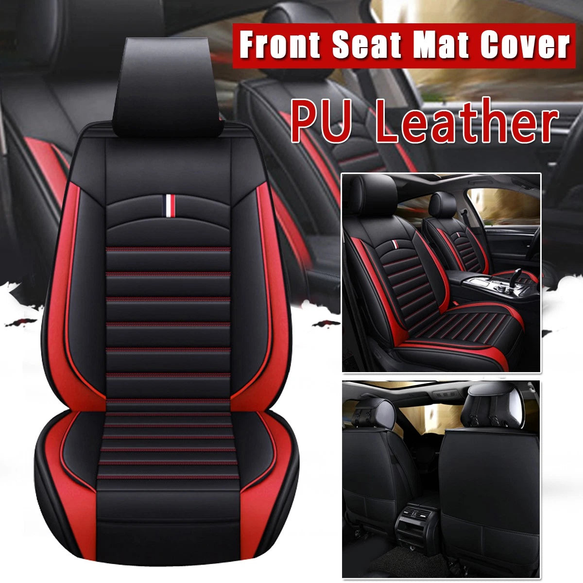 1X Leather Car Seat Cover for Toyota Tacoma (2016–2023) Front & Rear Protectors