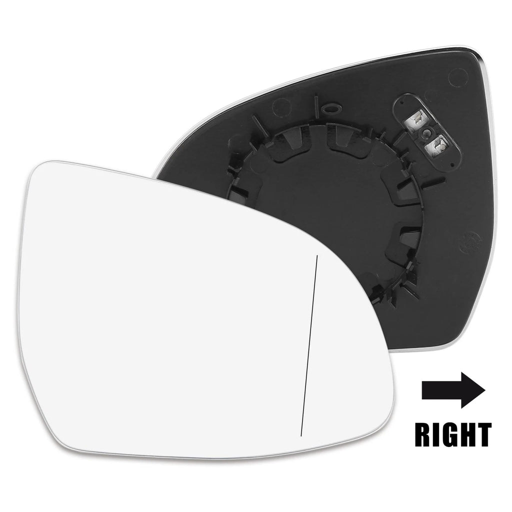 Right Rearview Mirror Glass Heated with Backing Plate for BMW X5 (2007–2013)