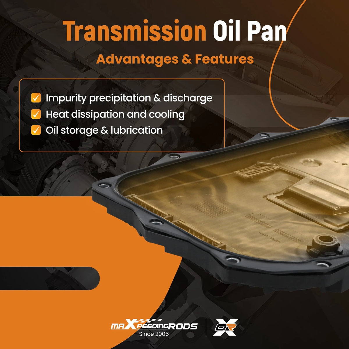 Auto Trans Oil Pan for Dodge Challenger 850RE (2019–2021) 52854834AB