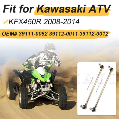 2 Tie Rod Ends Set 51281-38F00 for Suzuki Eiger 400 LT-A400 LT-F400 (2003–2007)
