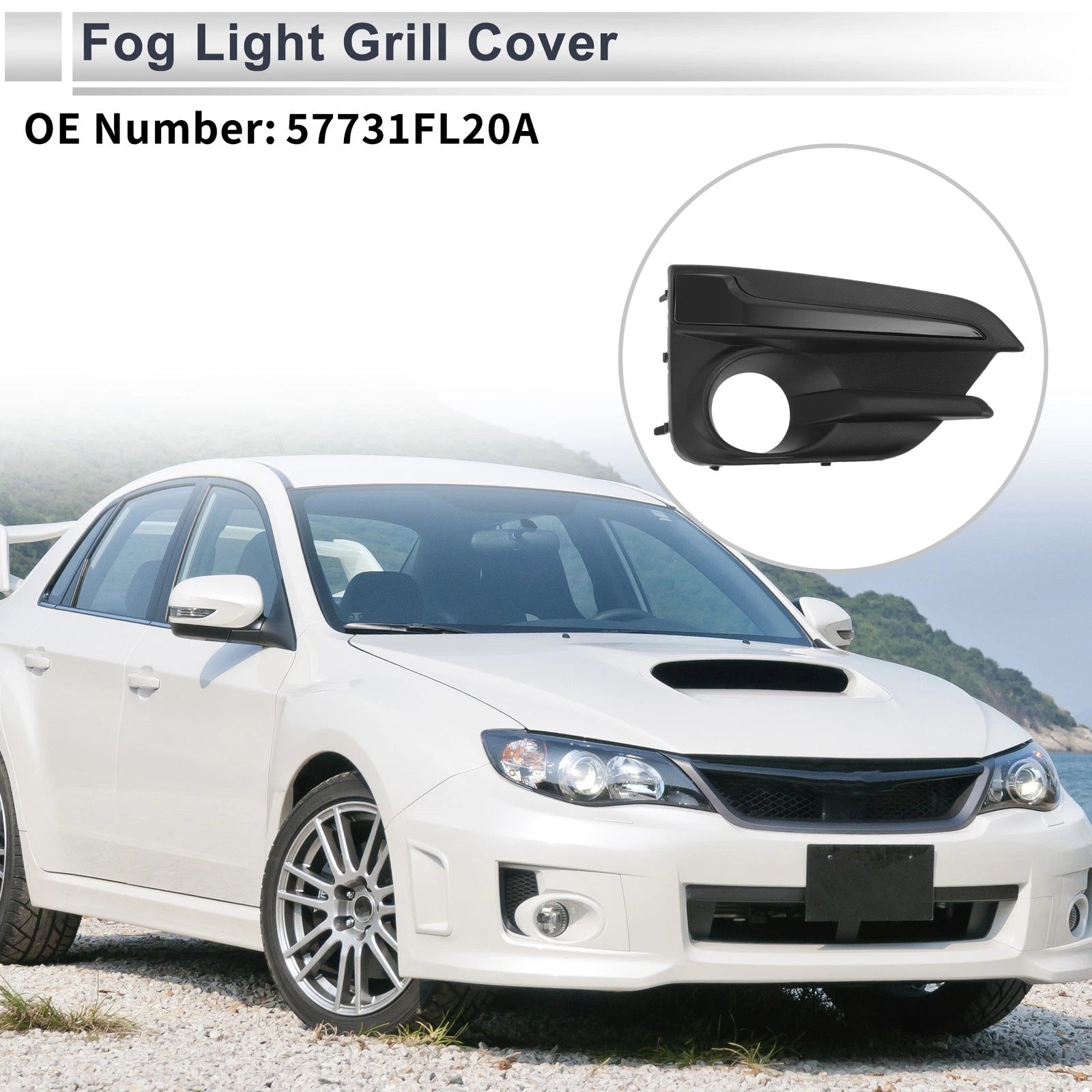 1 Pcs Front Right Fog Light Grille Replacement for Subaru Impreza (2017–2019)