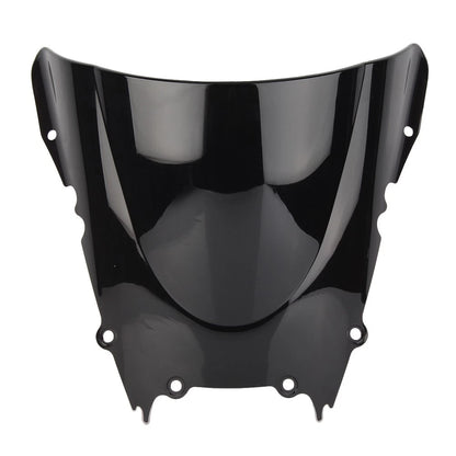Double Bubble Front Windshield for Yamaha YZF R6 600 (1998–2002) Black