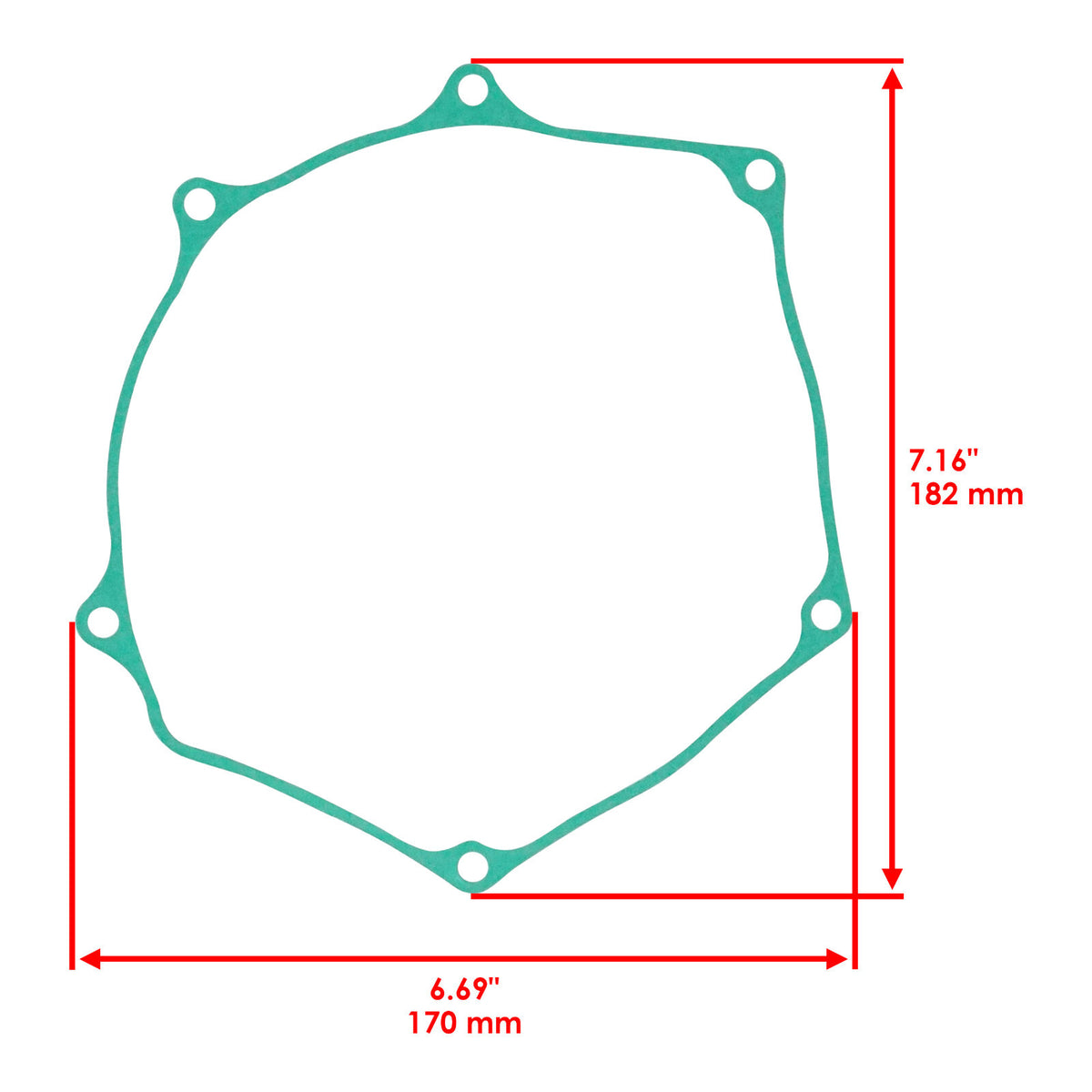 Clutch Outer Cover Gasket OEM Replacement for Suzuki RM-Z250 (2007–2017)