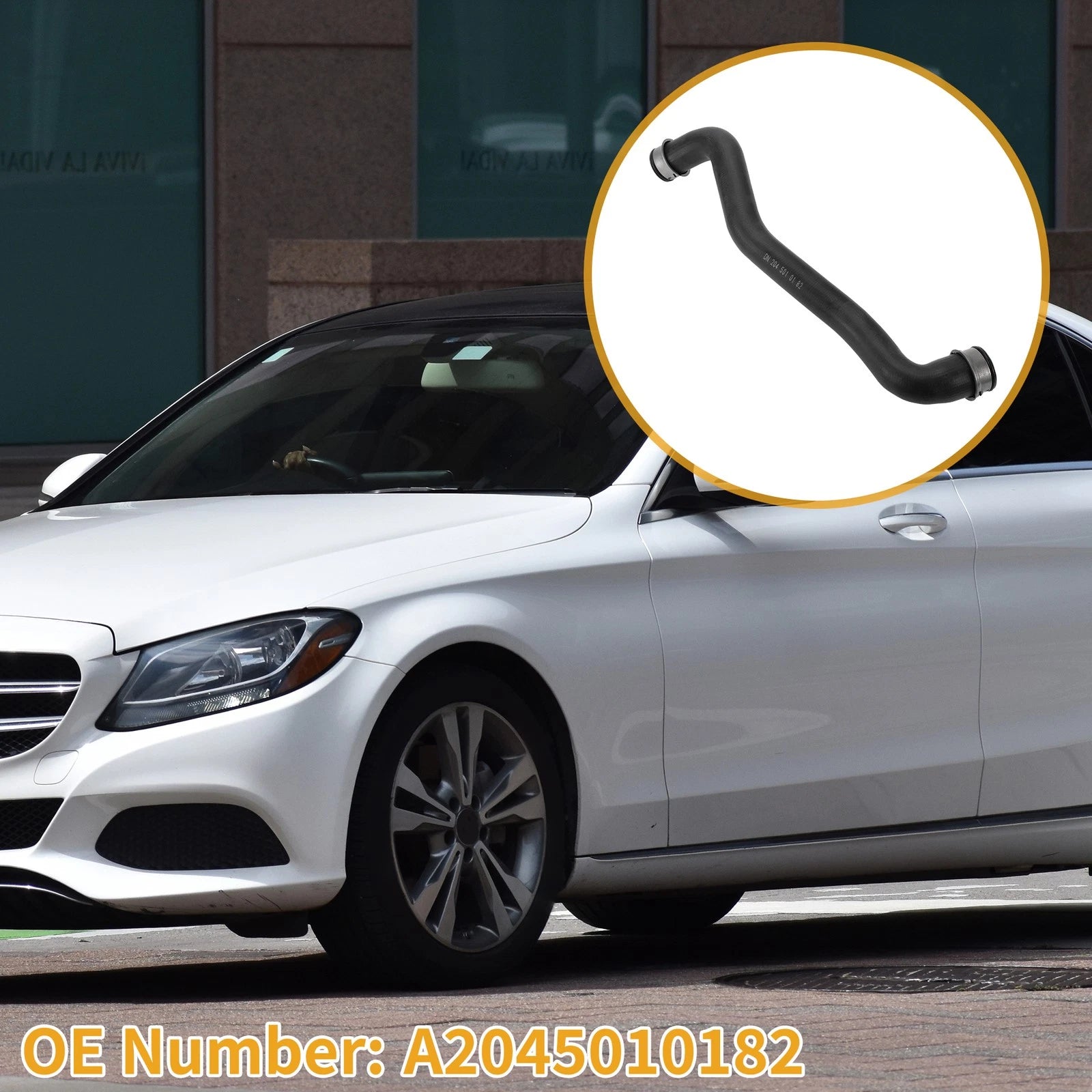 Radiator Hose Replacement for Mercedes Benz C Class W204 C180 C200 (2007–2014)