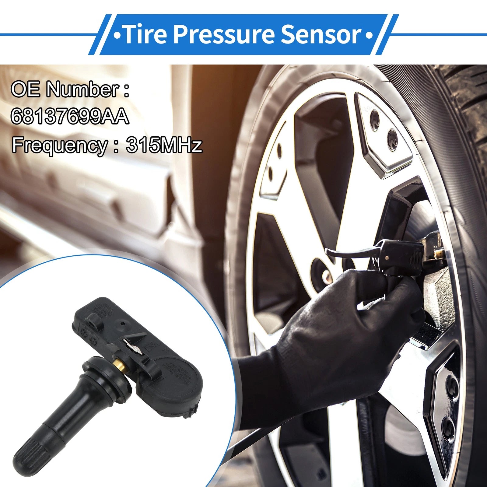 TPMS Sensor No. 68137699AA for Dodge Ram 1500 (2008–2010)