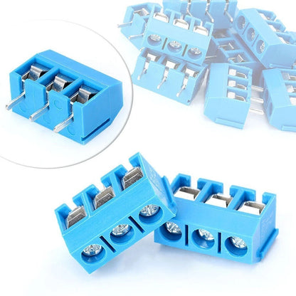 10PCS KF301-3P 5.0mm 3 Pin Terminal Screw Connector 12A 300V