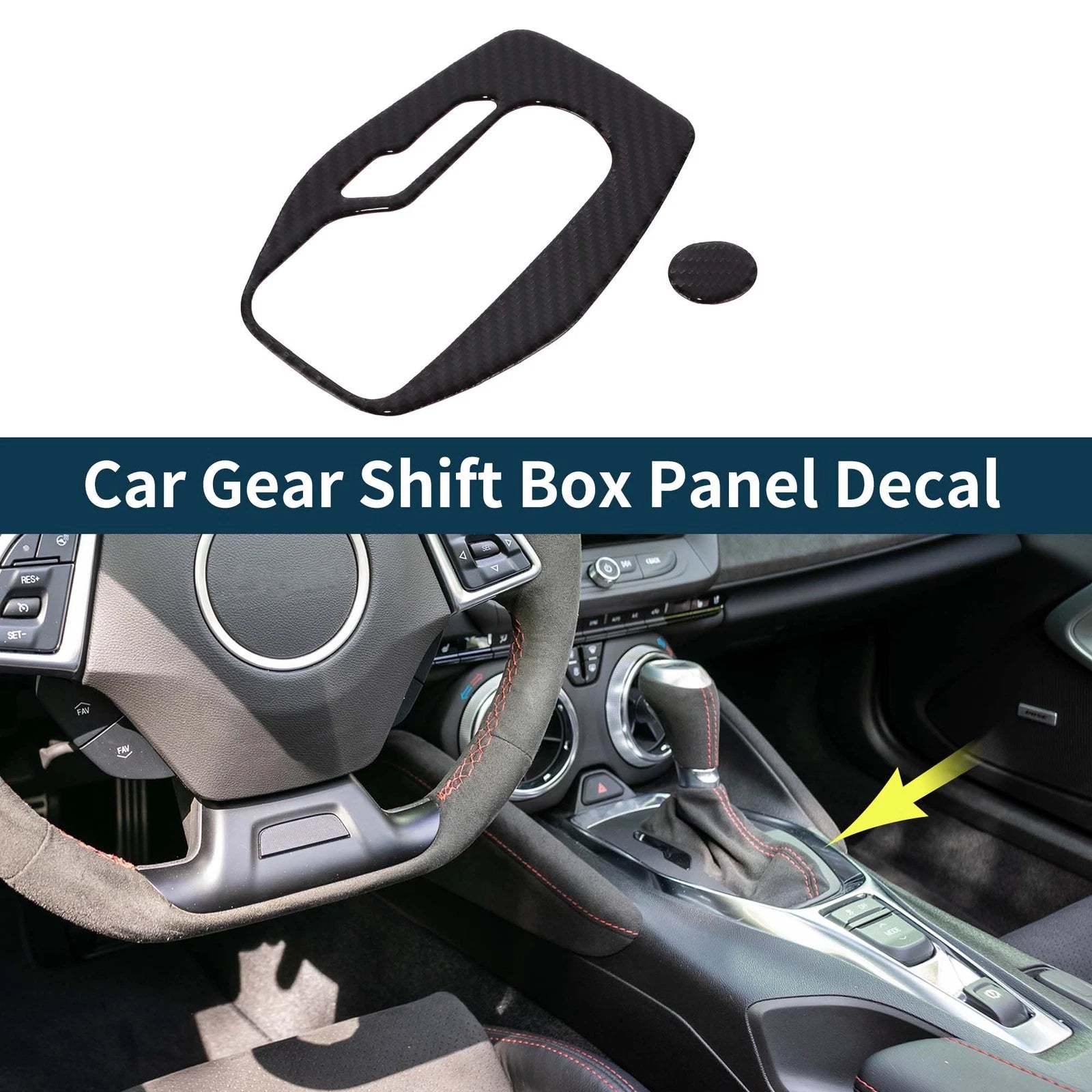 Gear Shift Box Panel Decal for Chevrolet Camaro ZL1 (2016–2023) Interior