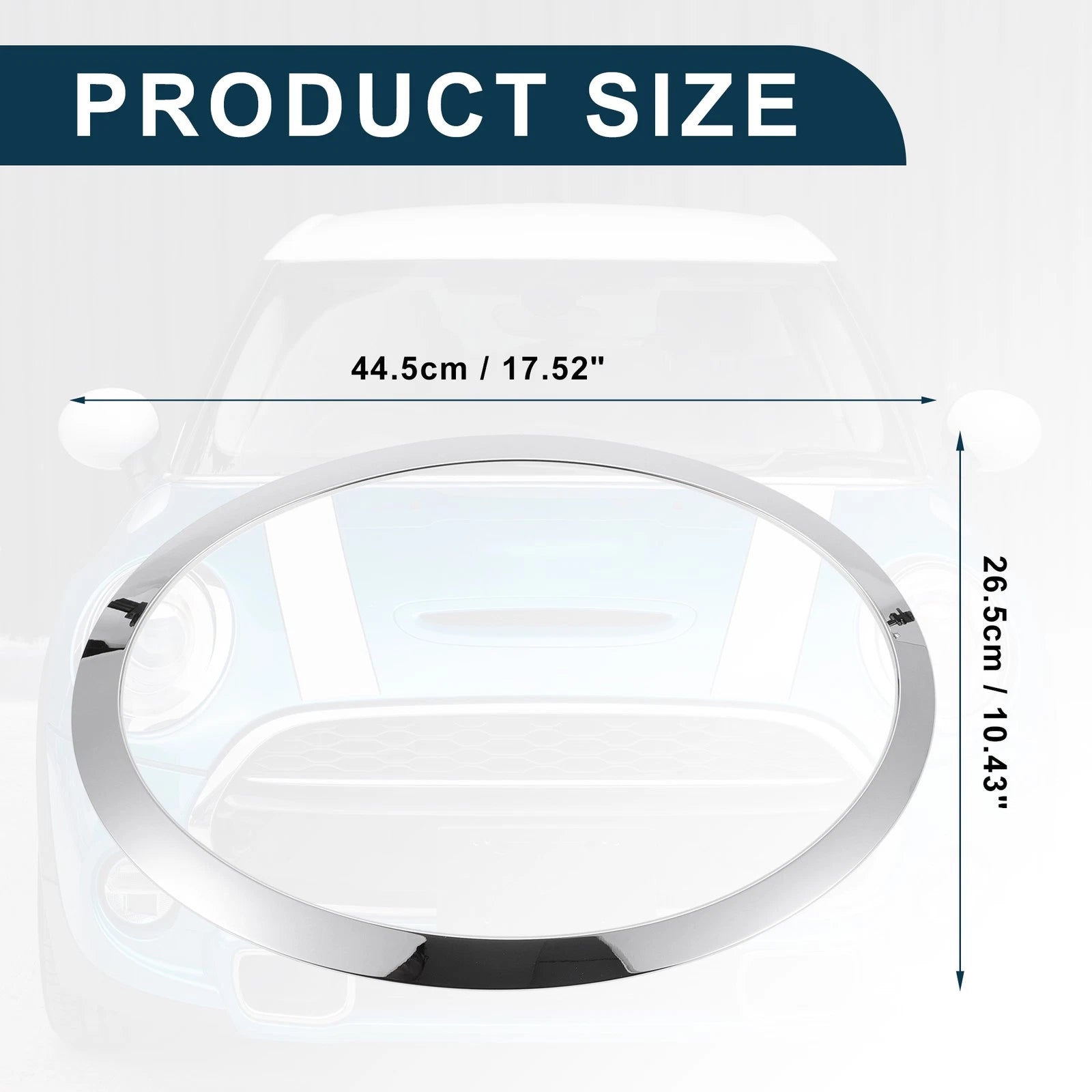 1pc Headlight Trim Bezel for Mini Cooper (2014–2024) No. 51137300632