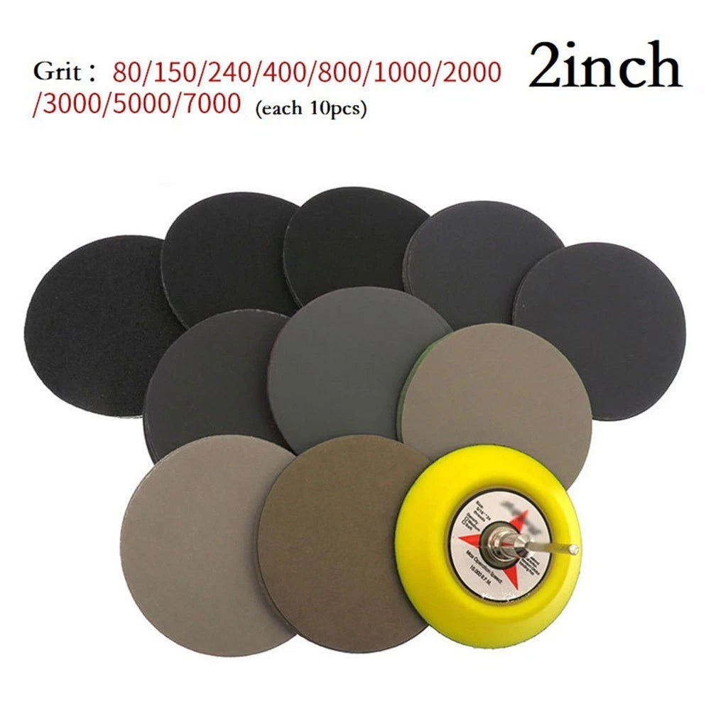 Sandpaper Discs for Polish Work (Pack of 100)