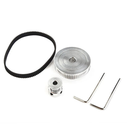 GT2 Timing Belt Closed Loop 200mm Pulley with 20 Teeth and 60 Teeth for 3D Printer
