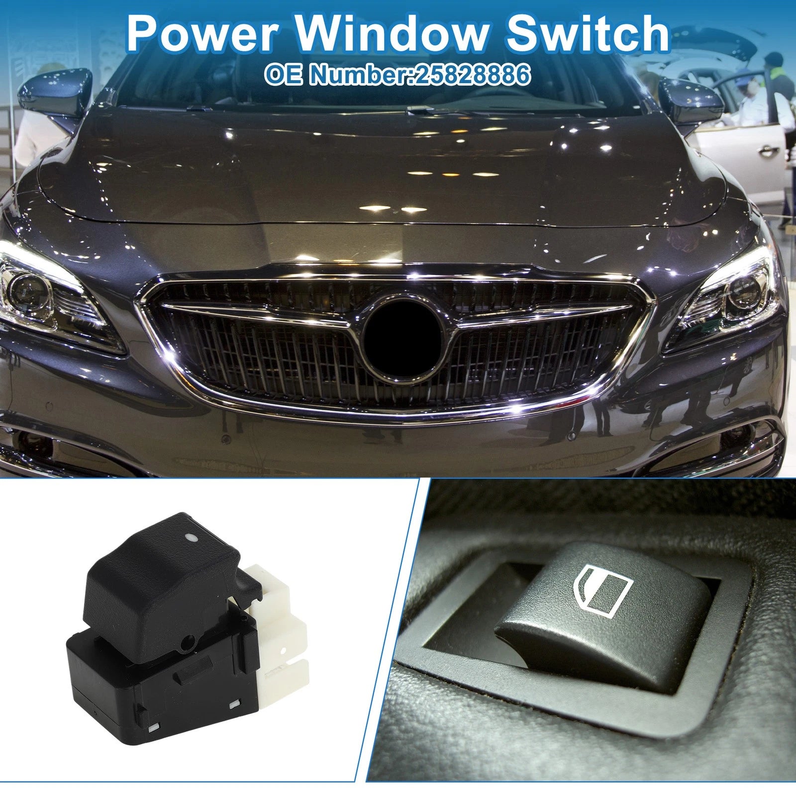 Rear Power Window Switch for Buick Lacrosse for Chevrolet Impala (09–13)