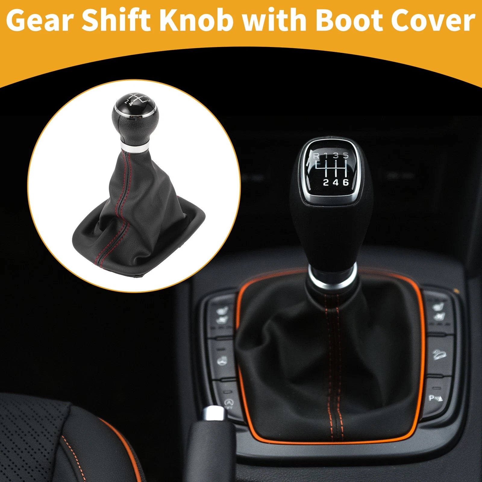 5 Speed Gear Shift Knob with Cover for VW Passat (2005–2010)
