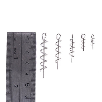 Centering Spring Lock Pin for Soft Lure Bait Worm Crank Fishing