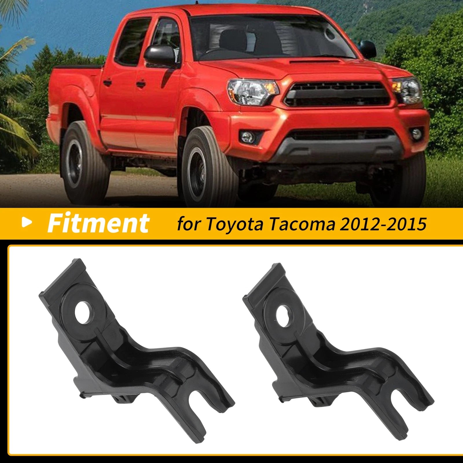 Front Bumper Filler Clip Bracket 2 Piece for Toyota Tacoma (2012–2015)