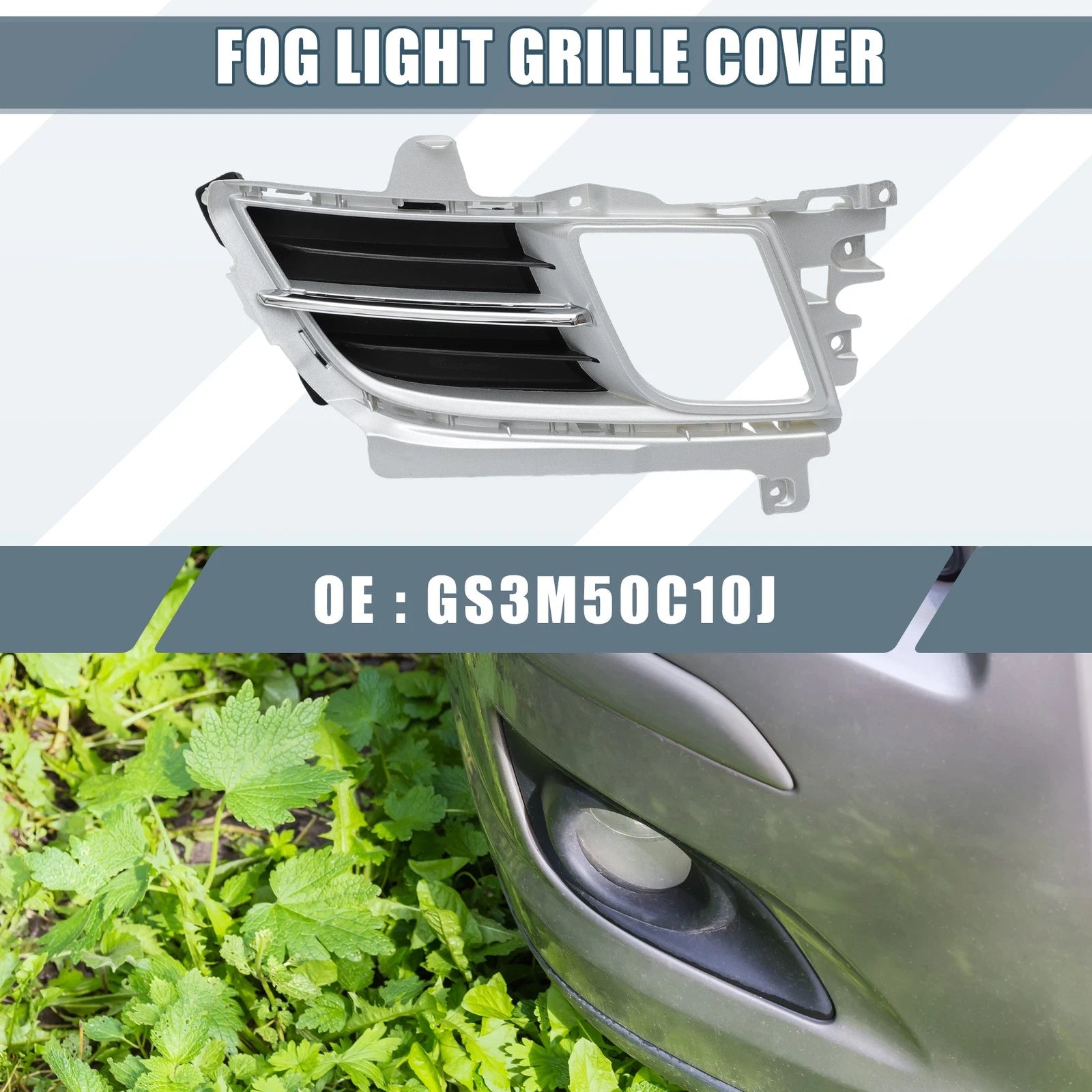 Fog Light Grille Cover Front Right Side for Mazda 6 (2018–2020)