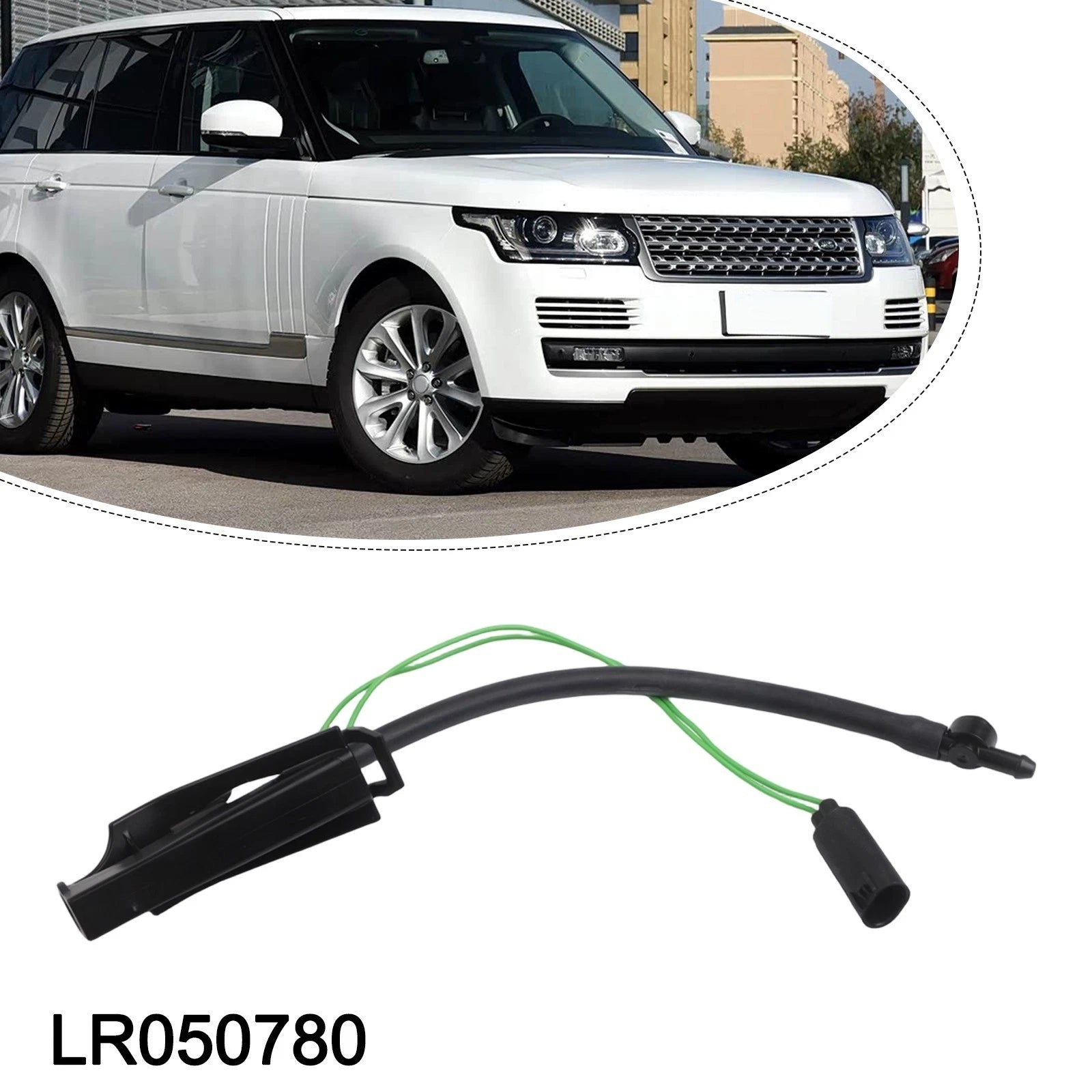 Black Windshield Washer Nozzle for Range Rover Evoque L538 (2012–2016)