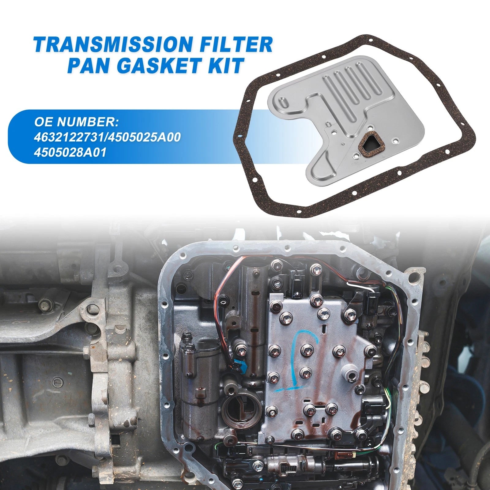 Car Transmission Filter Oil Pan Gasket Kit Replacement for Hyundai (2011–2014)