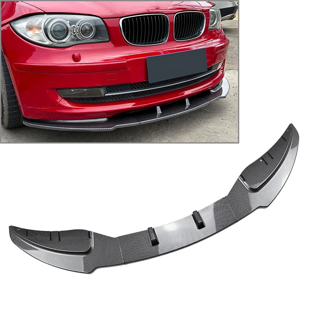 Front Bumper Lip Splitter Spoiler for BMW 1 Series E81 E82 E87 E88 (2008–2011)