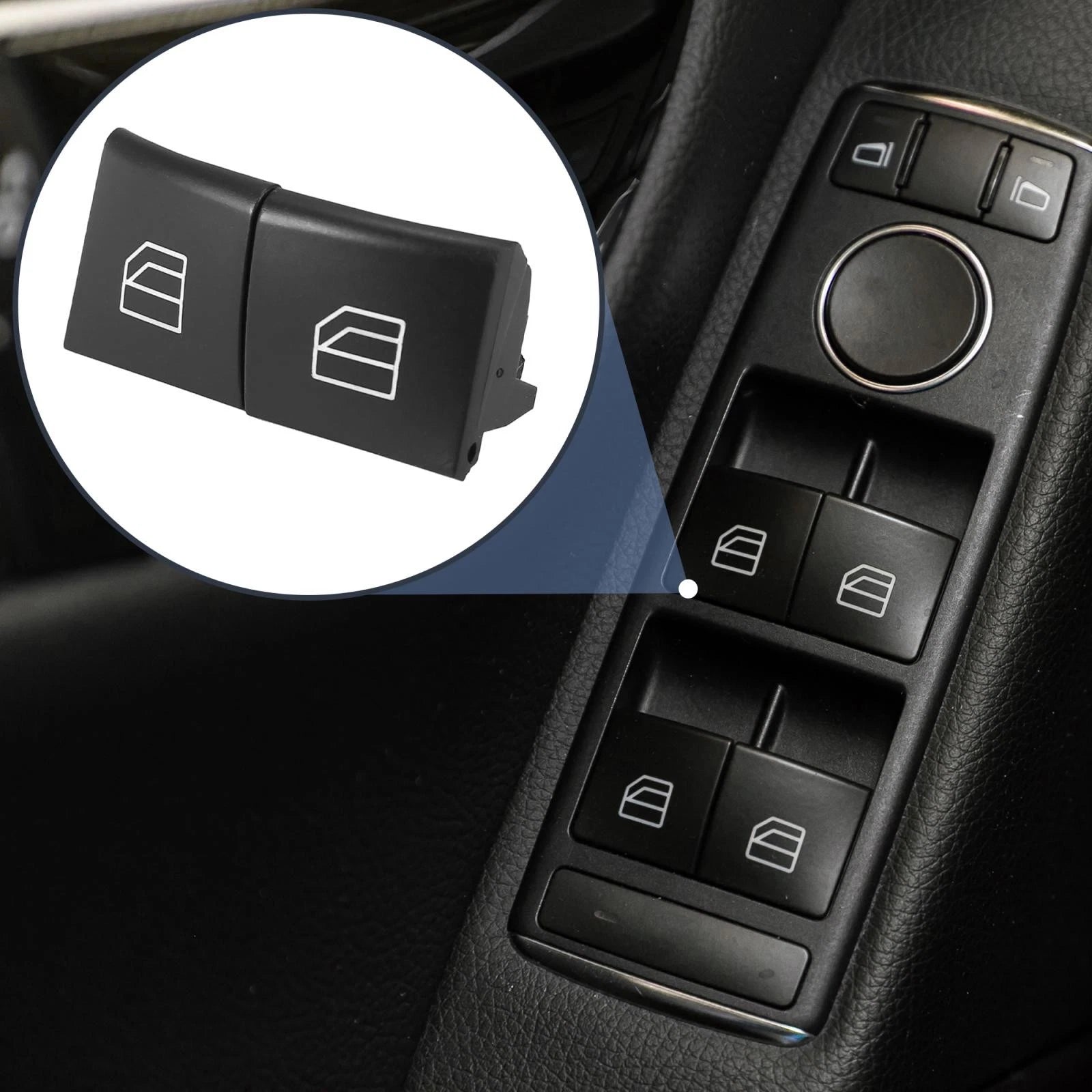 Driver Window Switch Button Cover Replacement Set for Mercedes W164 X164 (2005–2012)