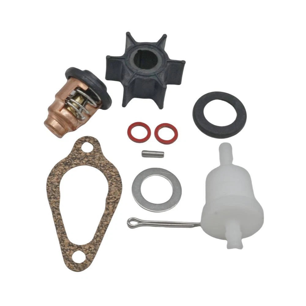 Maintenance Kit with Impeller, Thermostat, Filter for Mercury 8 9.9 HP Outboard