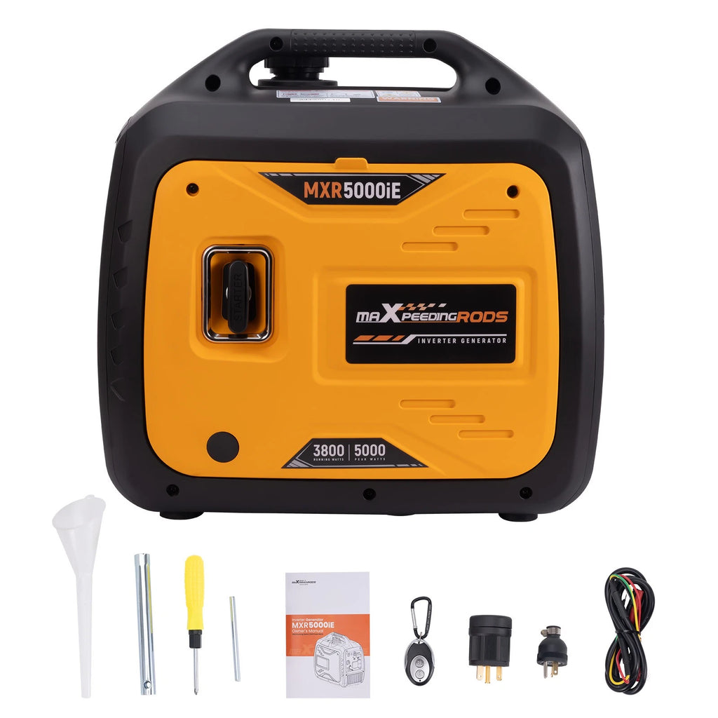 5000W Portable Inverter Generator Gas Powered Remote Start