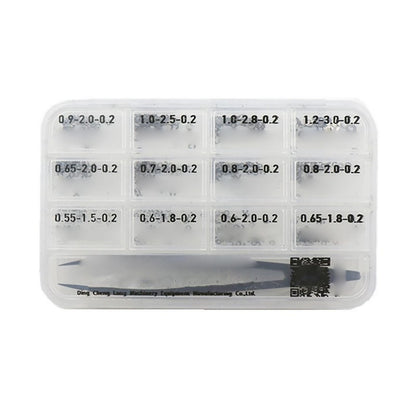 360Pack 0.2mm Assorted E-Clips for Watch Repair (12 Sizes)