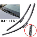 Set of 2 Bracketless Front Windshield Wiper Blades for Renault Fluence (2010–2016)