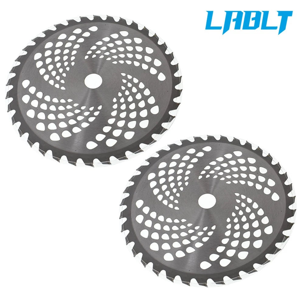2X 9" x 36T Carbide Tip Brush Blades for Cutter, Trimmer, Weed Eater