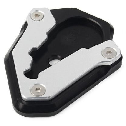 Motor CNC Side Stand Enlarger Plate Kickstand Pad For Ducati 848 1098 1198 Black