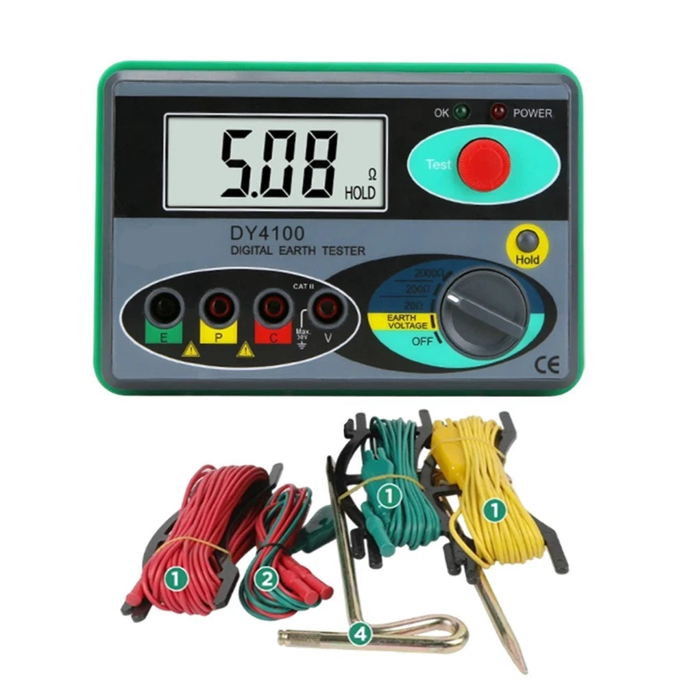 Meg-ohmmeter Ohm Resistance Tester for Electricians (Wide Application)