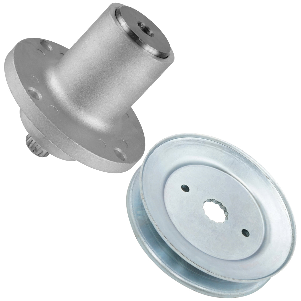 Deck Spindle with Pulley for Hustler Raptor SD 7000 Series Pro (54 in) (2017–2024)