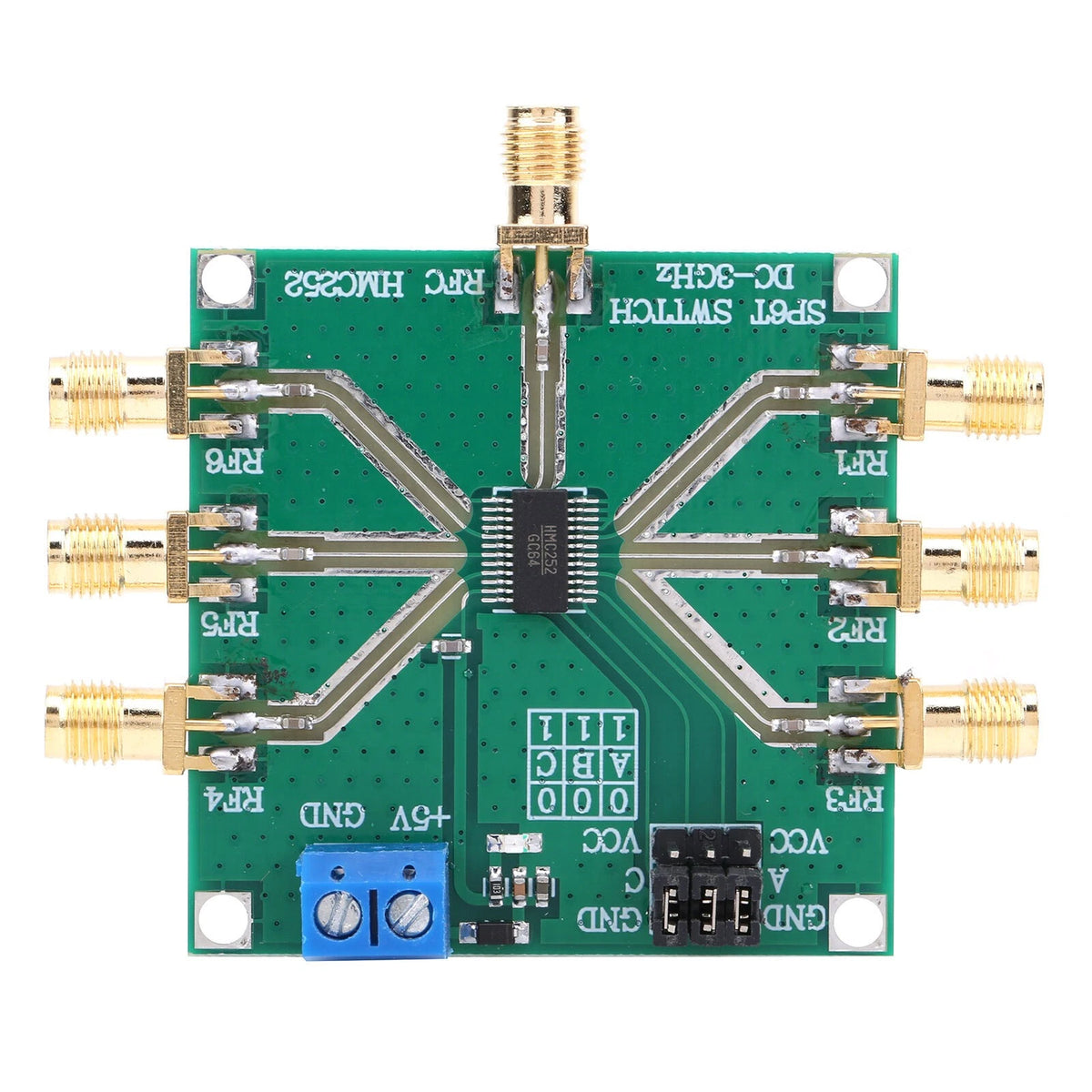 HMC252 RF Switch Module for (Non-Reflective, Single-Pole 6 Throw)