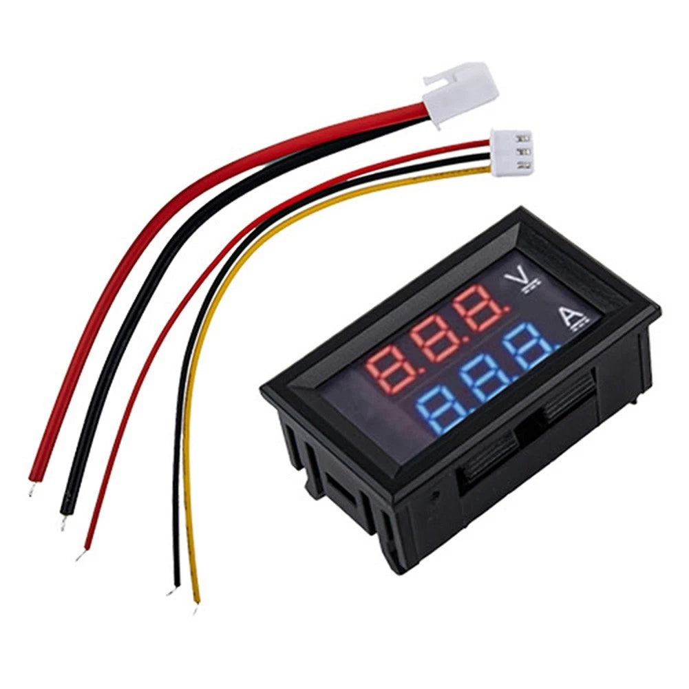 LED Digital Voltmeter Ammeter 0-100V 10A for Universal Use (028)