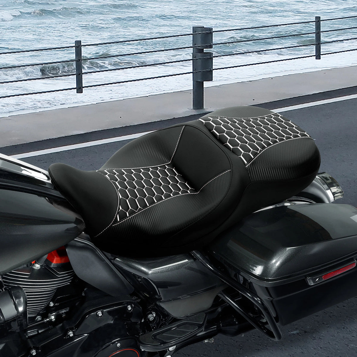 Driver Passenger Seat for Harley Electra Street Road Glide (2009–2023)