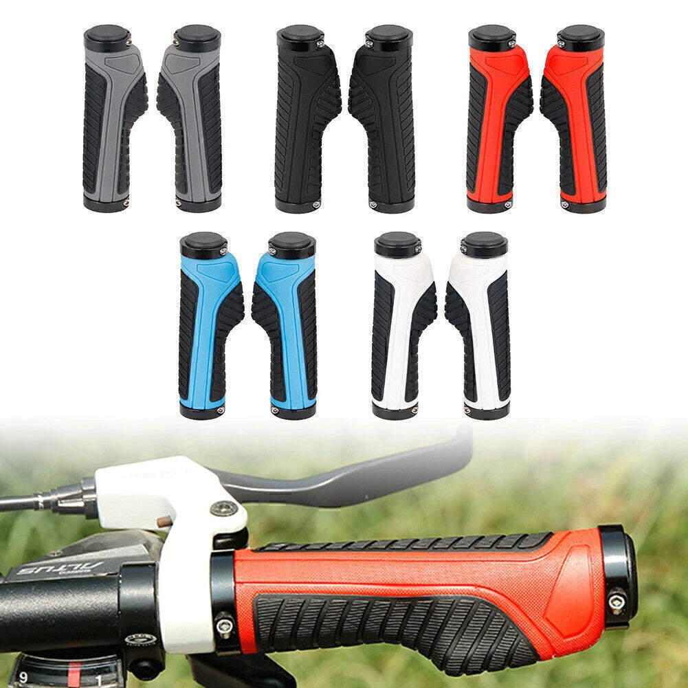 Rubber Bike Grips for Mountain Bicycle MTB (Lock On)