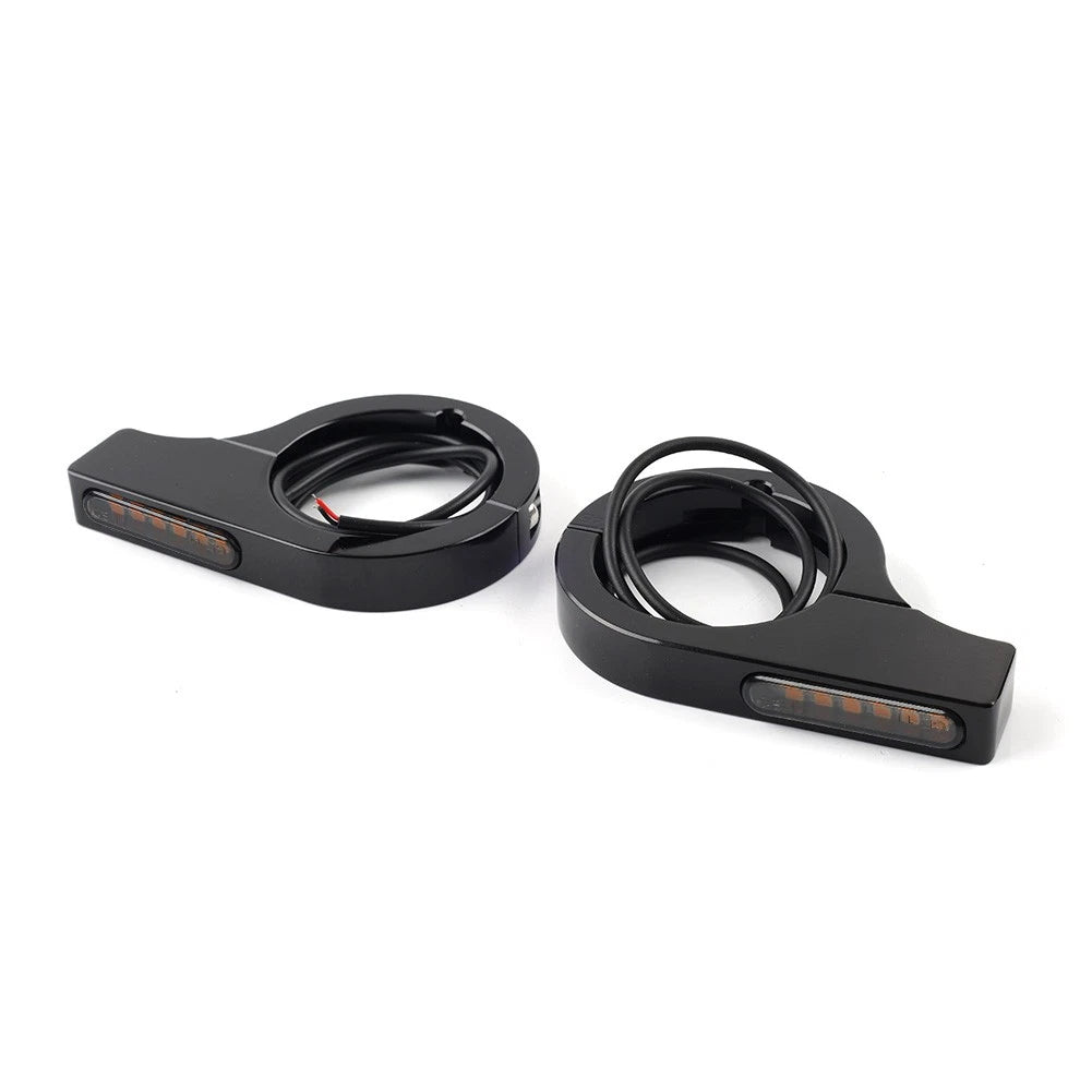 LED Fork Turn Signal Light Indicator for Harley Touring Dyna