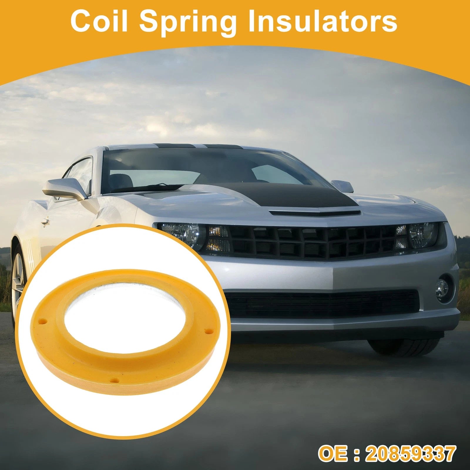 Front Upper Coil Spring Insulator Replacement for Chevrolet Camaro (2010-2015)