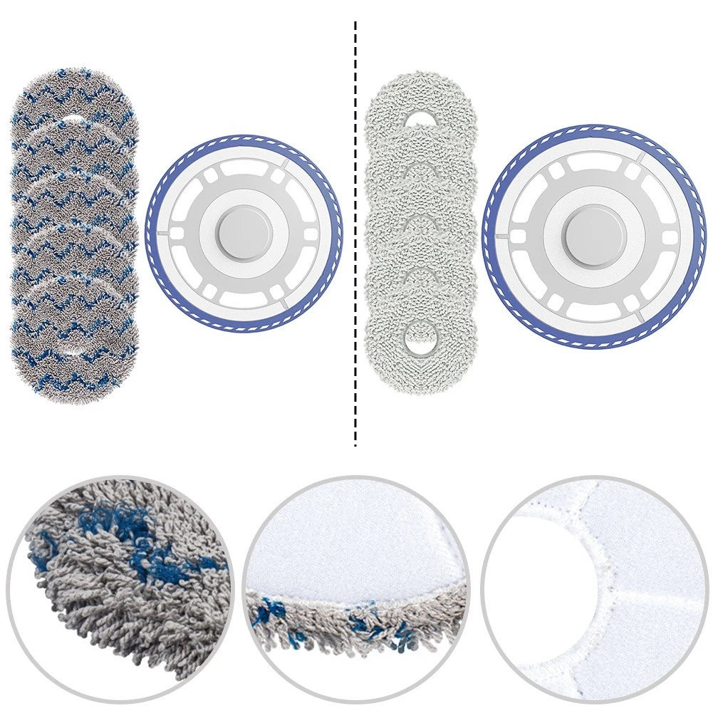6 Piece Mop Cloth Holder Set for Ecovacs DEEBOT N30 PRO