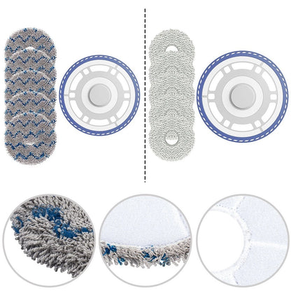 6 Piece Mop Cloth Holder Set for Ecovacs DEEBOT N30 PRO