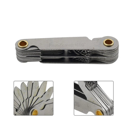 52pcs Pitch Cutting Gauge for Metric Inch Measurement