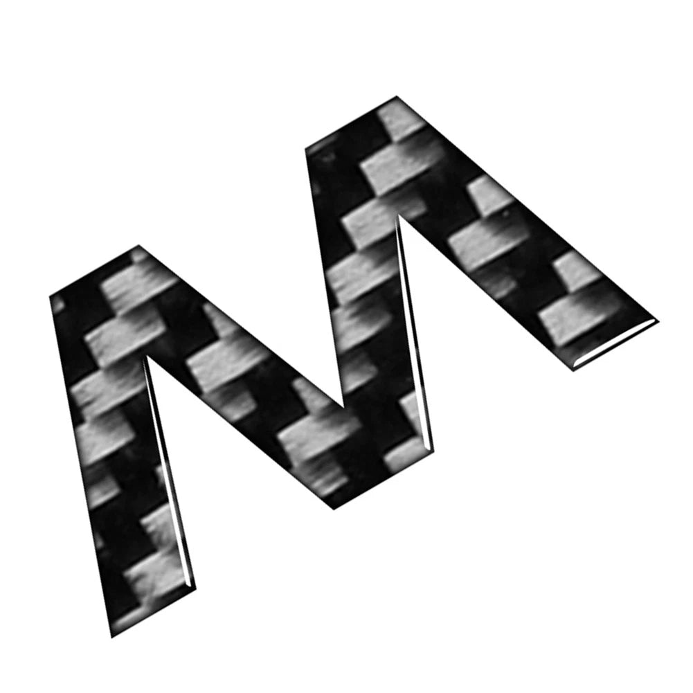 Carbon Black Door Wall Window Badge Emblem Decals for