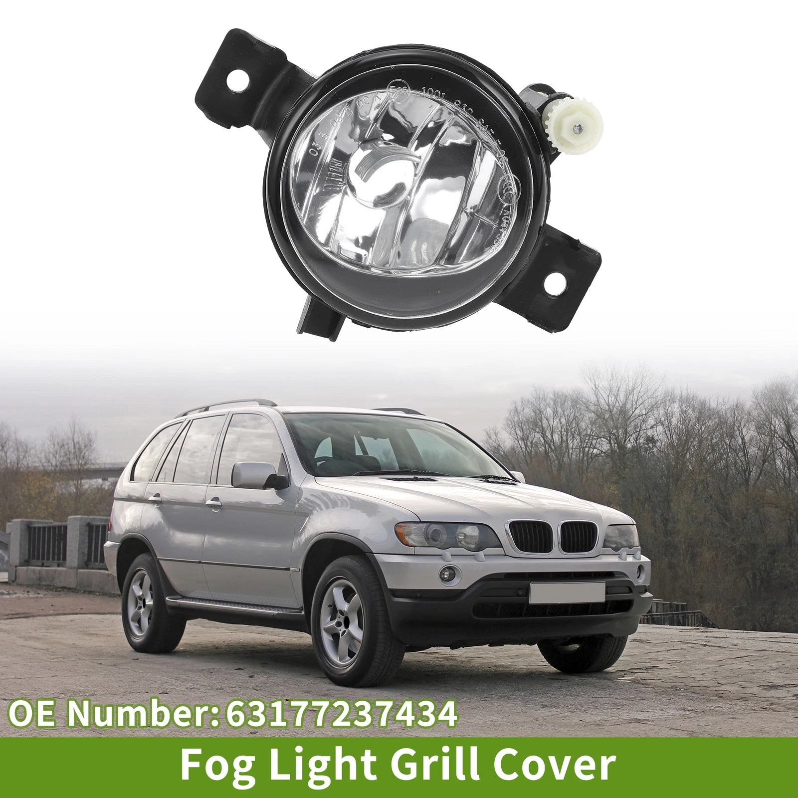 Right Fog Light Grill Replacement for BMW X5 (2011–2013)
