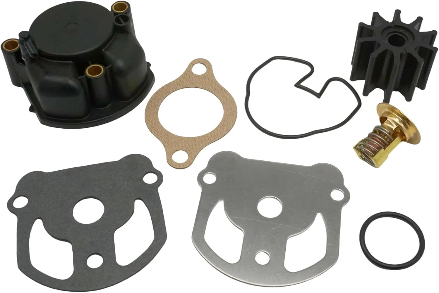 Water Pump Impeller Kit with Thermostat for OMC Cobra (Replaces 984461, 983895, 984744)