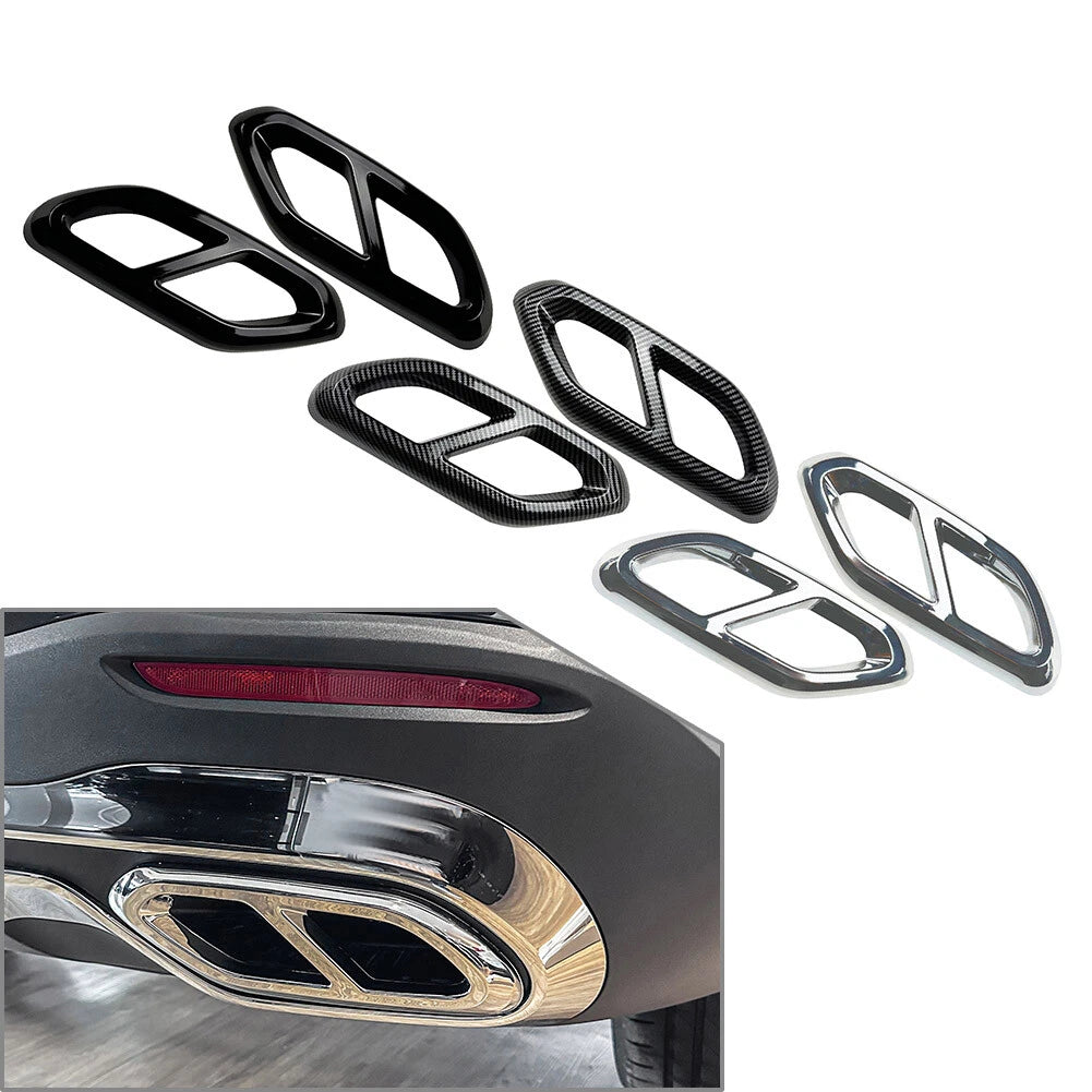 Exhaust Tail Pipe Muffler Tip Cover Trims for Mercedes Benz GLC Class X254 (2022–Present)