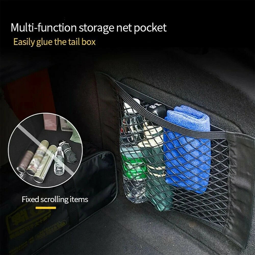 Cargo Net Storage Organiser for Caravan (25x60cm) Black