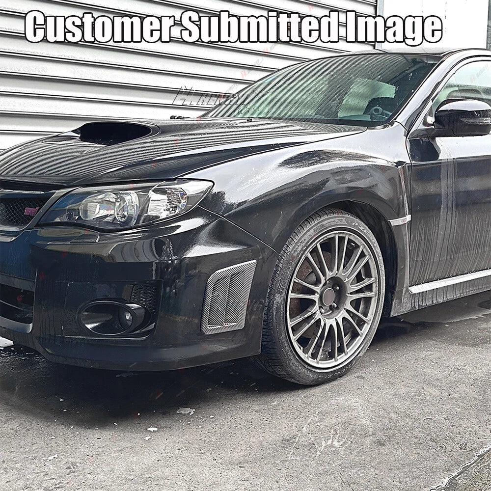 Carbon Look Front Bumper Side Air Vent Cover for Subaru STI WRX (2008–2014)