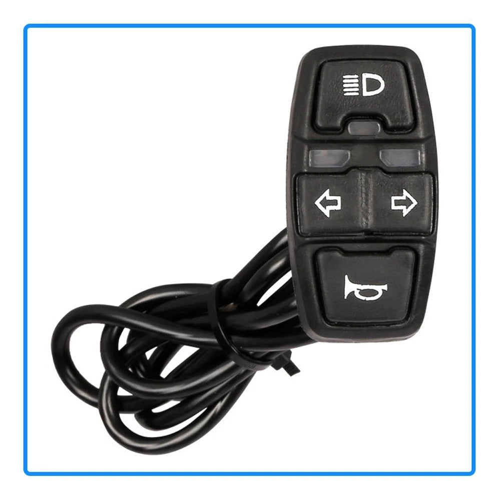Weatherproof Motorcycle Handlebar Switch for Headlight Turn Signal