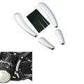 Set of 4 Chrome Frame Inserts for Harley Davidson Softail Deluxe Slim (2008–2017)