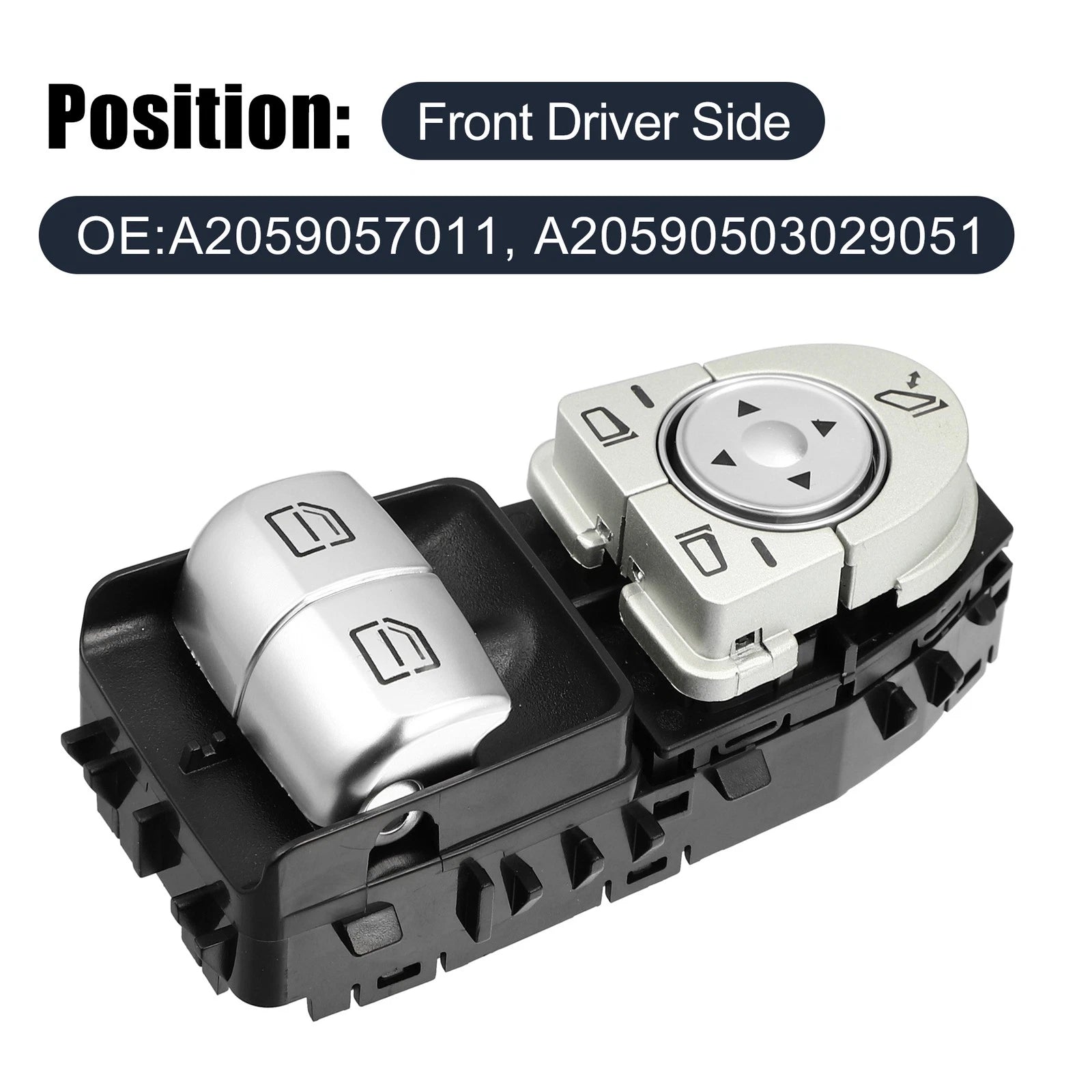 Power Window Switch Driver Side for Mercedes-Benz C300 C43 (2015–2018)
